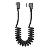 USB-Lightning kábel, Mcdodo CA-7300, ferde, 1,8 m, fekete