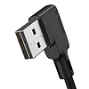 USB-Lightning kábel, Mcdodo CA-7300, ferde, 1,8 m, fekete