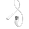 USB Micro Remax Zeron kábel, 1m, 2,4A, fehér (RC-179m white)