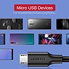 USB-Mikro USB kábel UGREEN QC 3.0 2.4A 0.50m, fehér (60140)