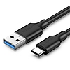 USB-USB-C 3.0 UGREEN US184 kábel 2m, fekete (20884)