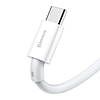 USB-USB-C Baseus Superior Series kábel, 66 W, 1 m, fehér (CATYS-02)