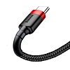 USB-USB-C kábel Baseus Cafule 2A 2m, piros-fekete (CATKLF-C91)