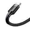 USB-USB-C kábel Baseus Cafule 2A 2m, szürke-fekete (CATKLF-CG1)