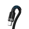 USB-USB-C kábel Baseus Cafule Huawei SuperCharge, QC 3.0, 5A 1m, fekete-szürke (CATKLF-PG1)