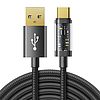 USB-USB-C kábel Joyroom S-UC027A12 3A, 1,2 m, fekete