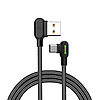 USB-USB-C kábel Mcdodo CA-5280 LED, 1,2 m, fekete (CA-5281)