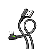 USB-USB-C kábel Mcdodo CA-5280 LED, 1,2 m, fekete (CA-5281)