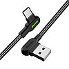 USB-USB-C kábel Mcdodo CA-5280 LED, 1,2 m, fekete (CA-5281)