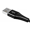 Vipfan X16 3w1 USB-C/Lightning/Micro 3.5A 1.5m USB kábel, czarny (X16LMT-black)