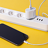 Wozinsky gyors EU USB Type C Power Delivery 20W fali töltő + kábel USB Type C / Lightning kábel 1m fehér