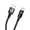 Wozinsky kábel USB - USB Type C 2,4A 1m fekete (WUC-C1B)