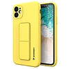 Wozinsky Kickstand Case szilikon borítás iPhone 11 Pro Maxhez sárga