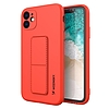 Wozinsky Kickstand Case szilikon tok állvánnyal iPhone 11 Pro Max piros