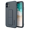 Wozinsky Kickstand Case szilikon tok állvánnyal iPhone 11 Pro Max sötétkék telefonhoz