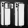 Wozinsky Magnetic Cam Slider Case Full Body Cover beépített elülső üveglencse rotor Huawei P40 fekete