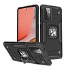 Wozinsky Ring Armor Case Kickstand strapabíró burkolat Samsung Galaxy A72 4G fekete