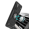 Wozinsky Ring Armor Case Kickstand strapabíró burkolat Samsung Galaxy A72 4G fekete