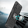 Wozinsky Ring Armor Case Kickstand strapabíró, masszív burkolat Samsung Galaxy M31s ezüst színű