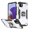 Wozinsky Ring Armor Case Kickstand strapabíró védőburkolat Samsung Galaxy A22 4G ezüst