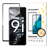 Wozinsky Tempered Glass Full Glue Super Tough képernyővédő fólia, teljesen fedett kerettel, tokkal barát Oppo A76 / Oppo A36 / Realme 9i fekete