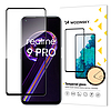 Wozinsky Tempered Glass Full Glue Super Tough képernyővédő fólia, teljesen lefedett, tokbarát Realme 9 Pro fekete számára