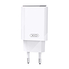 XO L90B fali töltő, USB-C, PD 20W + QC 3.0 18W, fehér