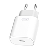 XO L91 fali töltő, USB-C, 25 W + USB-C - Lightning kábel, fehér (L91EU)