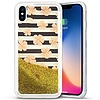 Zizo Liquid Glitter Star tok iPhone X-hez rózsaszín virágok (GLST-IPHX-PKFL)