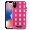 Zizo Star Diamond hibrid borító iPhone X-hez rózsaszín/fekete (DLST-IPHX-PKBK)